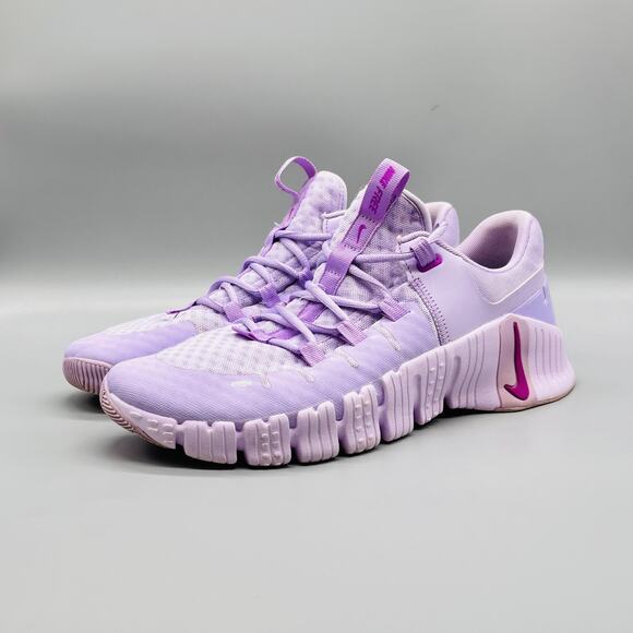 Nike Shoes Womens 11.5 Purple Free Metcon 5 Lace Up Training Athletic Sneakers - Picture 3 of 10